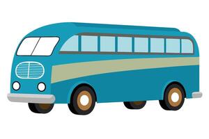 Art of Bus on white background vector