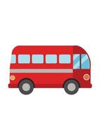 Art of Bus on white background vector