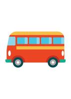 Art of Bus on white background vector
