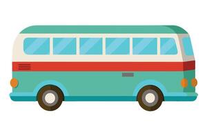 Art of Bus on white background vector