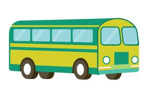 Art of Bus on white background vector