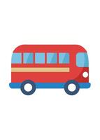 Art of Bus on white background vector