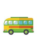 Art of Bus on white background vector