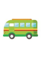 Art of Bus on white background vector