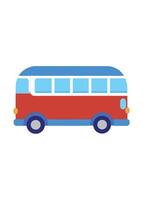 Art of Bus on white background vector