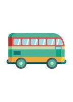 Art of Bus on white background vector