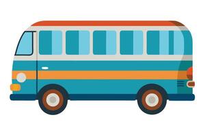 Art of Bus on white background vector