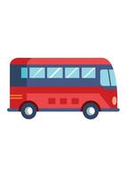 Art of Bus on white background vector