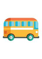 Art of Bus on white background vector