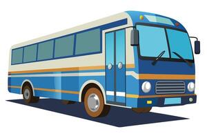 Art of Bus on white background vector