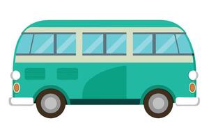 Art of Bus on white background vector