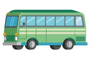 Art of Bus on white background vector