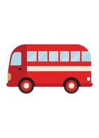 Art of Bus on white background vector