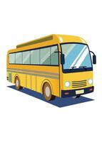 Art of Bus on white background vector