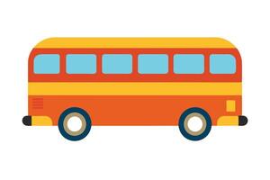 Art of Bus on white background vector
