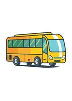 Art of Bus on white background vector