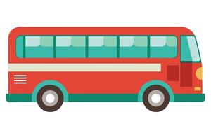 Art of Bus on white background vector