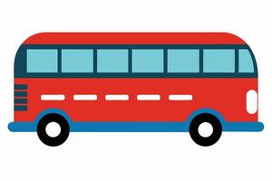 Art of Bus on white background vector