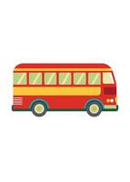 Art of Bus on white background vector