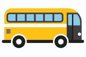 Art of Bus on white background vector
