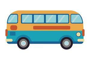 Art of Bus on white background vector