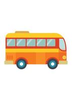 Art of Bus on white background vector