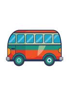 Art of Bus on white background vector
