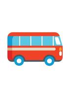 Art of Bus on white background vector