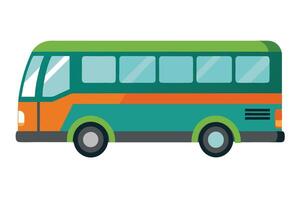 Art of Bus on white background vector