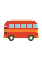 Art of Bus on white background vector