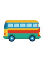 Art of Bus on white background vector