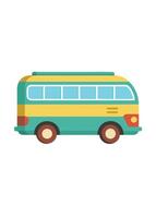 Art of Bus on white background vector