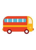 Art of Bus on white background vector