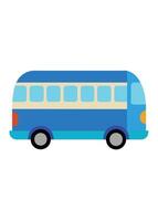 Art of Bus on white background vector