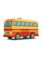 Art of Bus on white background vector