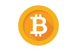 Art of Bitcoin on white background vector