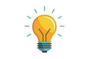 Art of Bulb idea on white background vector