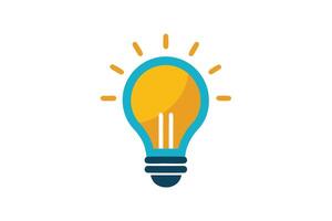 Art of Bulb idea on white background vector