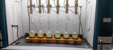 sample extraction experiments in the laboratory photo