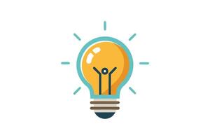 Art of Bulb idea on white background vector