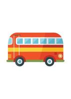 Art of Bus on white background vector