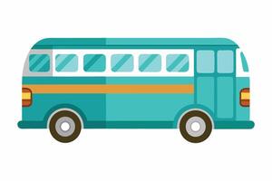 Art of Bus on white background vector