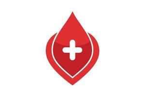 Art of Blood donation on white background vector
