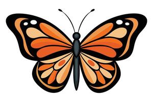 Art of Butterfly on white background vector