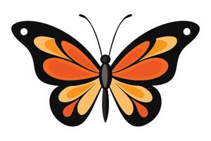 Art of Butterfly on white background vector