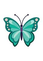 Art of Butterfly on white background vector