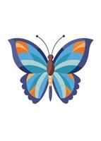 Art of Butterfly on white background vector