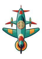 Art of Airplane on white background vector