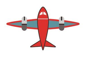 Art of Airplane on white background vector