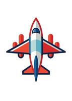 Art of Airplane on white background vector
